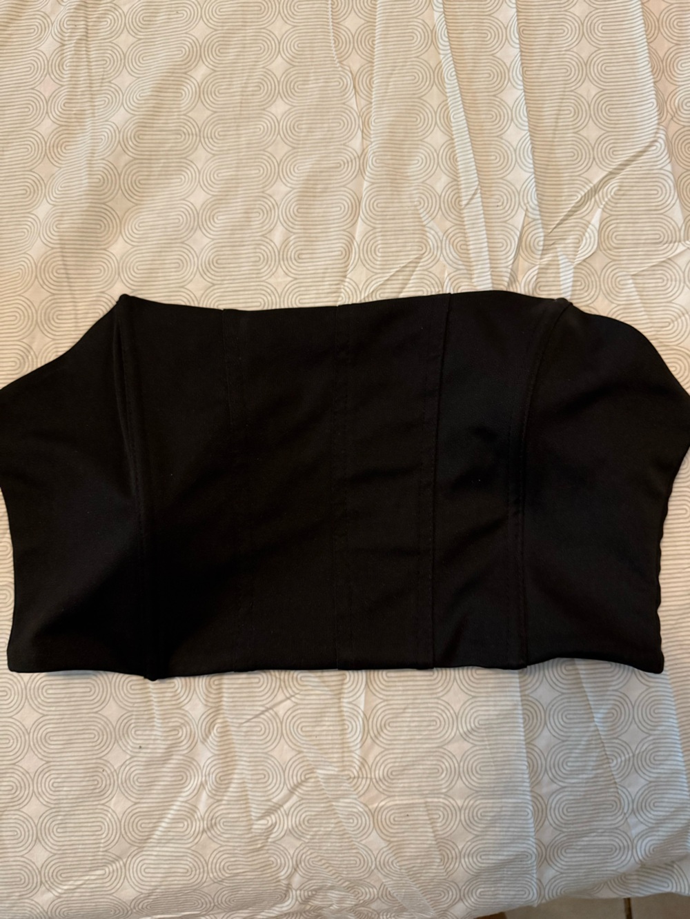 SHEIN Black Strapless Bodycon Dress